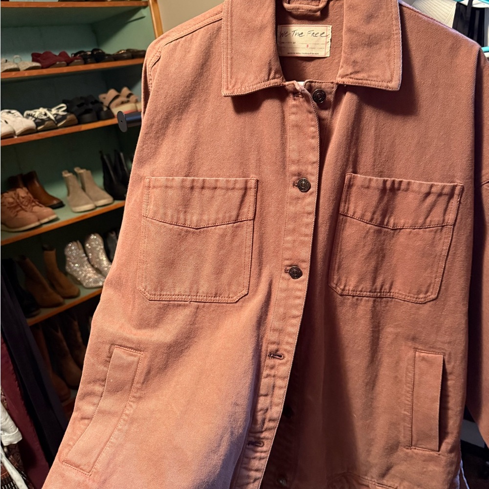 We The Free Dusty Rose Opal Swing Jacket - Picture 3 of 4